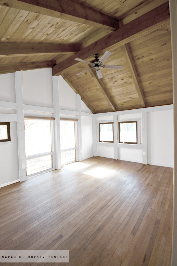 Wood In Our House To Paint Or Not, How To Paint Wood Ceiling White