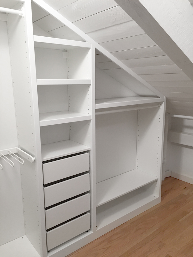 Featured image of post Sloped Ceiling Closet Ikea Designing a closet along a slanted ceiling can present a challenge
