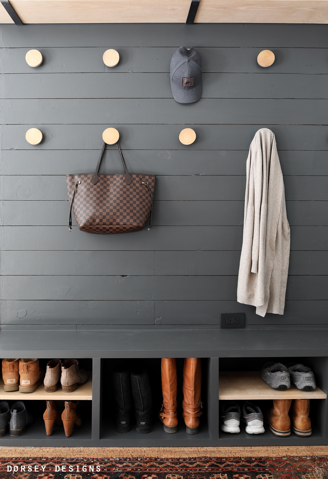 Mudroom Built In Bench Tutorial Dorsey Designs