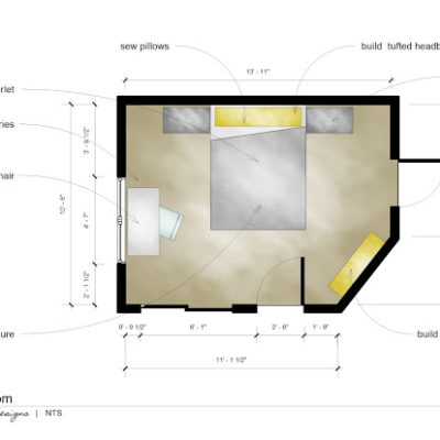 Master Bedroom Floor Plan and Design