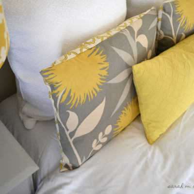 Master Bedroom Update + Envelope Pillow Tutorial