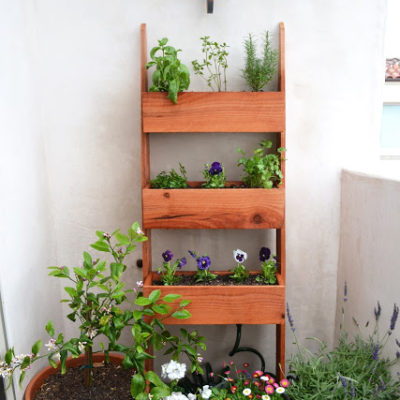 Fence Post Ladder Planter