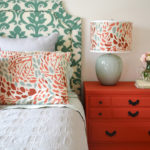 DIY Belgrave Headboard with Ikat Fabric for the Guest Bedroom