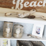 Summer Beach Themed Bookshelf