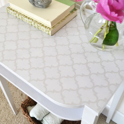 Stenciled Moroccan Table