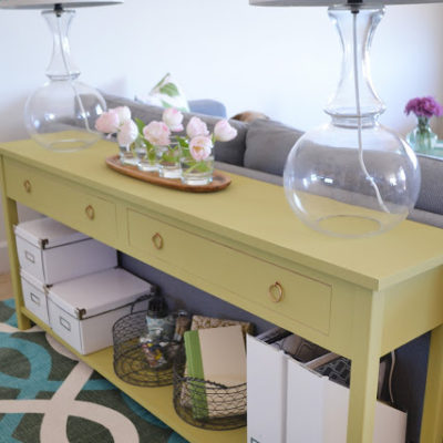 Sofa Table Happiness!