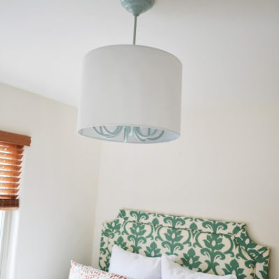 Chandelier Pendant with Drum Shade for Guest Room
