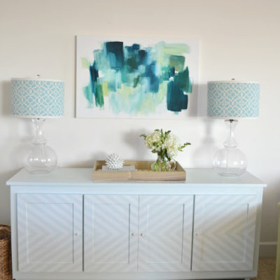 Chevron Inspired Credenza