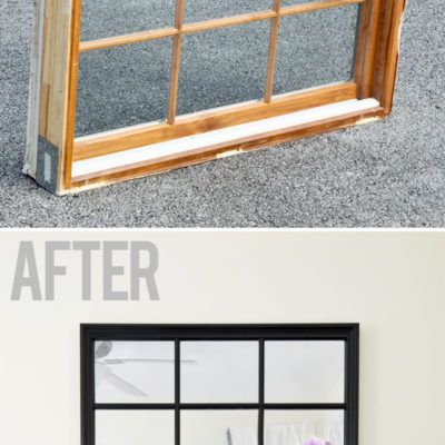 Pottery Barn Inspired Mirror | Krylon Looking Glass Spray Paint