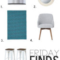 Friday Finds | White, Wood + Jewel Tones