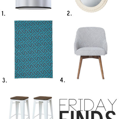 Friday Finds | White, Wood + Jewel Tones