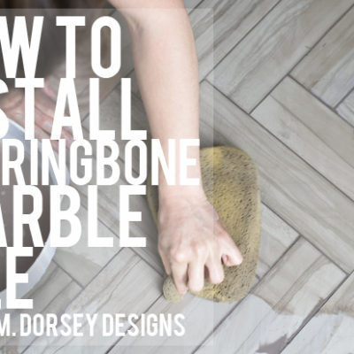 How to Install Herringbone Marble Tile