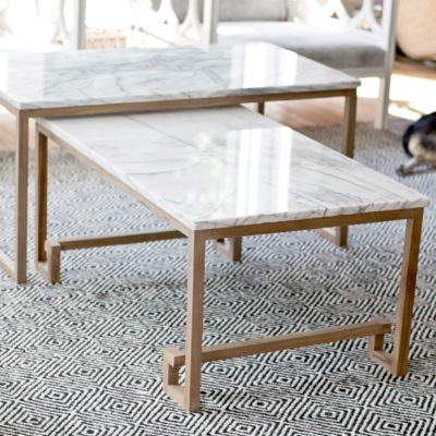 Marble Nesting Tables for the Living Room