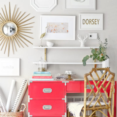 Poppy Red Campaign Desk