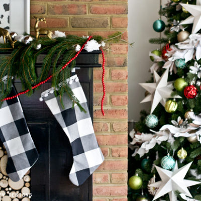 Easy DIY Buffalo Check Christmas Stockings | Tutorial