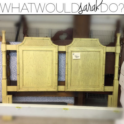 What Would Sarah Do? Bamboo Headboard