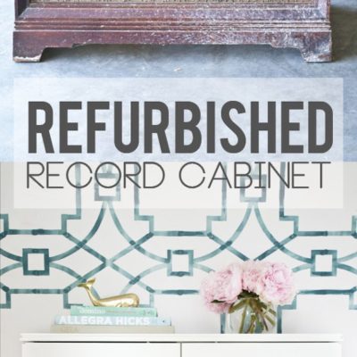 Refurbished Record Cabinet | Before + After