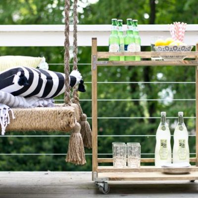 DIY Industrial Bar Cart