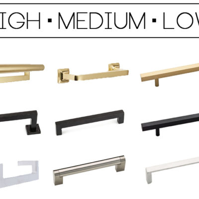 high | medium | low | cabinet hardware