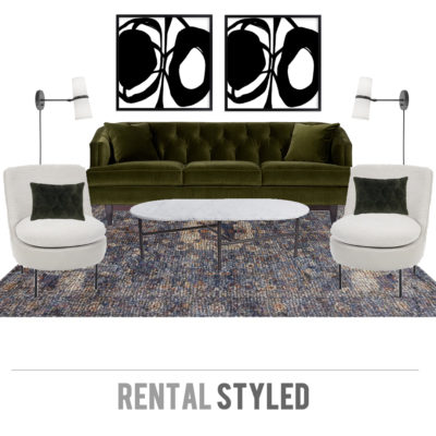 Rental Styled | Vol. 23 Timeless and Chic Living Room
